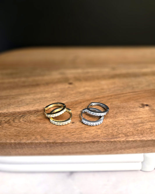 CZ Hoop Earrings