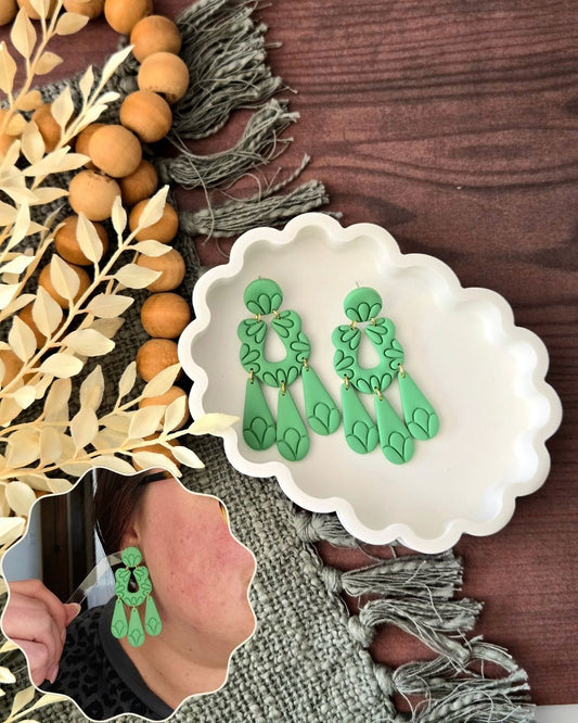Clover Bloom | Polymer Clay Earrings