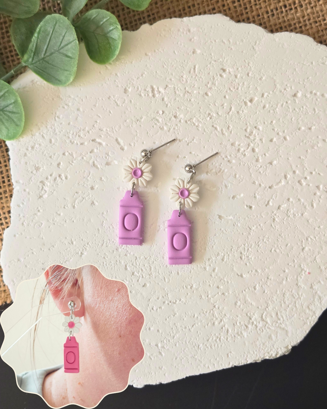 Creative Blooms | Polymer Clay Earrings