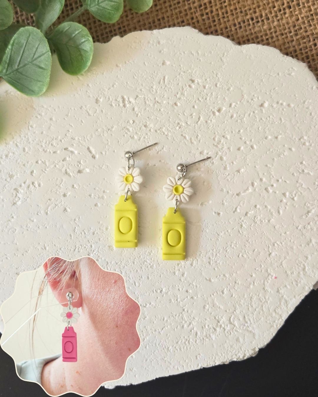 Creative Blooms | Polymer Clay Earrings