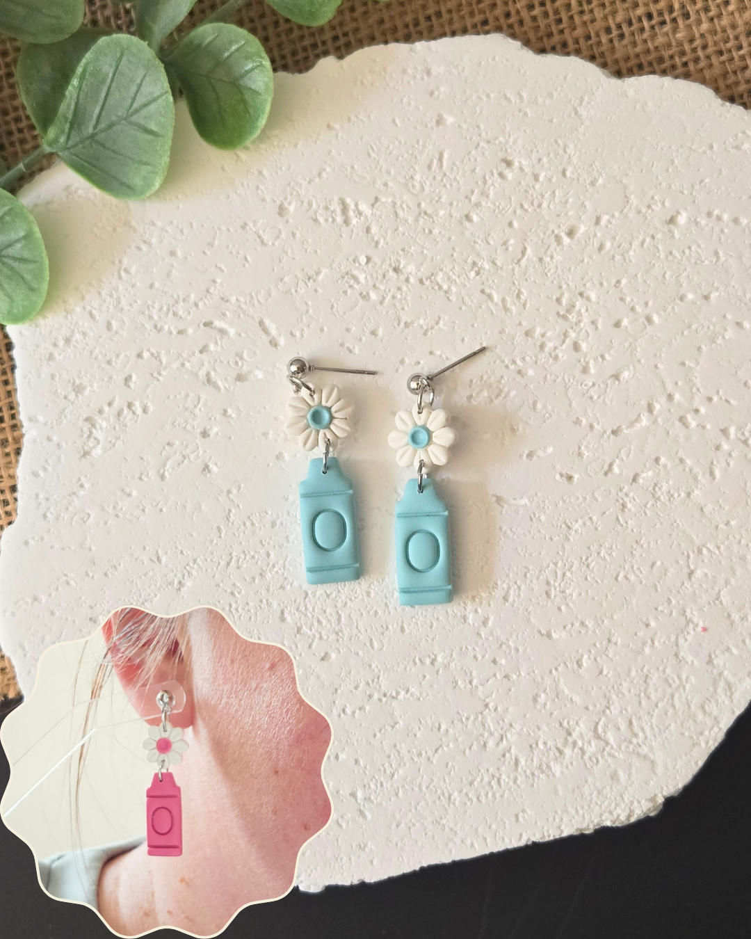 Creative Blooms | Polymer Clay Earrings