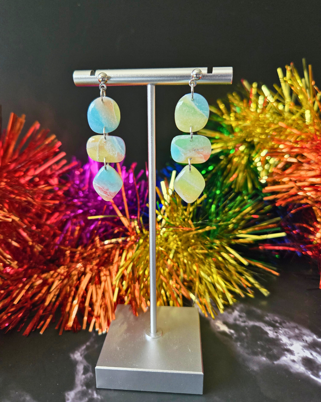 Marble Pride | Polymer Clay Earrings