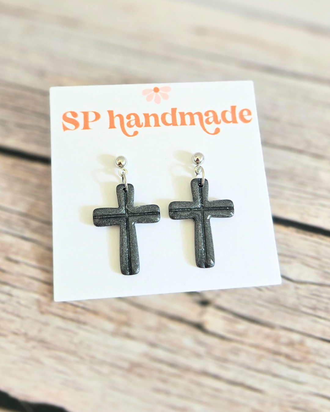 Cross Dangles | Polymer Clay Earrings