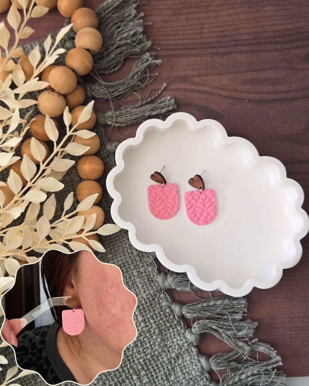 Heartwood | Polymer Clay Earrings