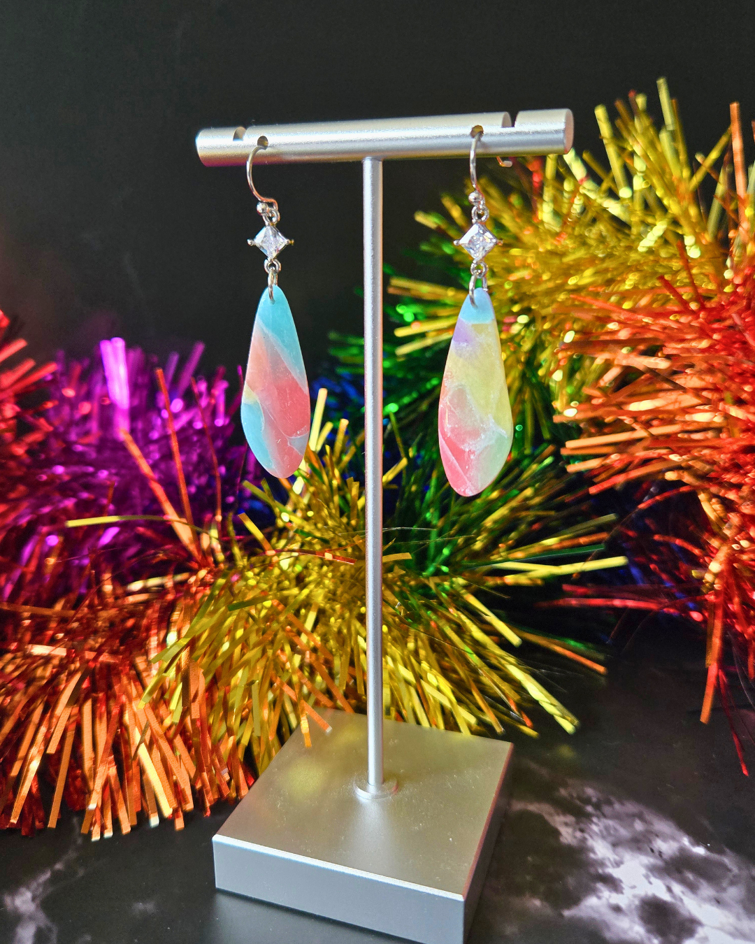 Marble Pride | Polymer Clay Earrings