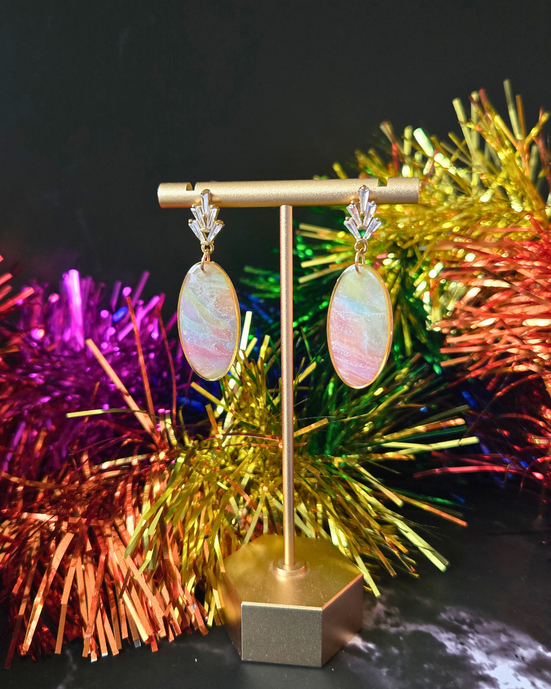 Marble Pride | Polymer Clay Earrings