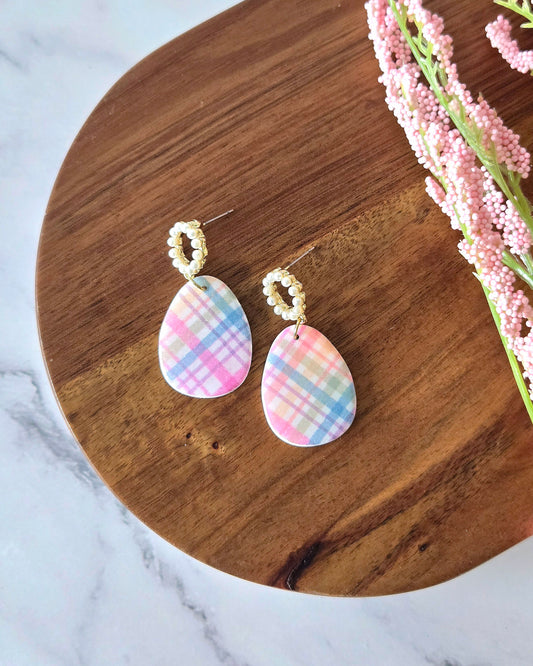 Pastel Easter Eggs | Polymer Clay Earrings