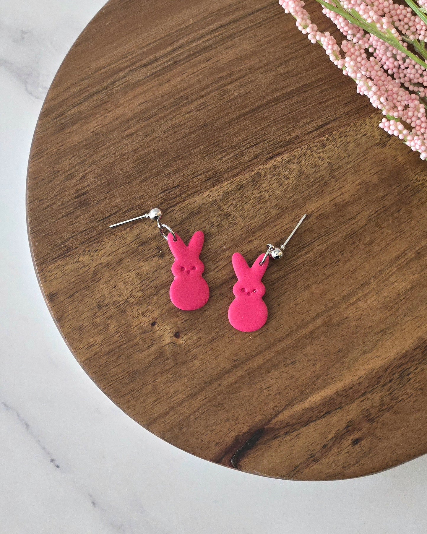 Peep Bunnies | Polymer Clay Earrings