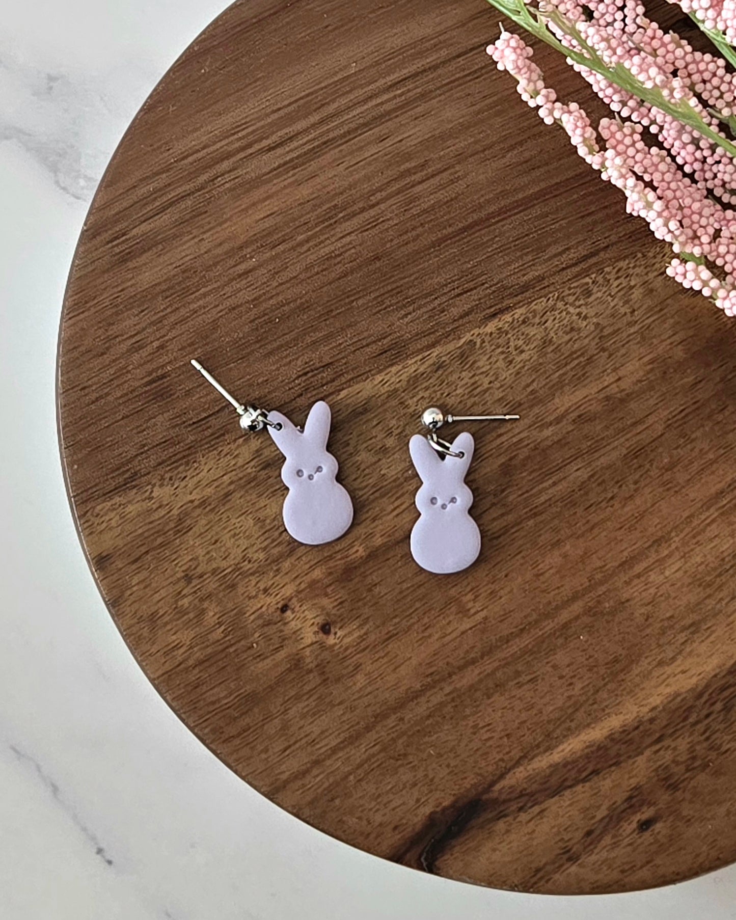 Peep Bunnies | Polymer Clay Earrings