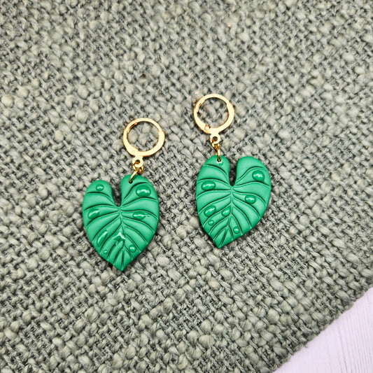 Philodendron Dangles | Polymer Clay Earrings