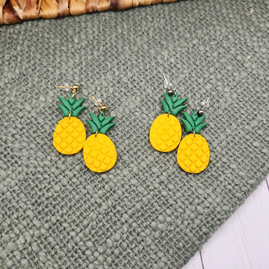 Pineapples | Polymer Clay Earrings