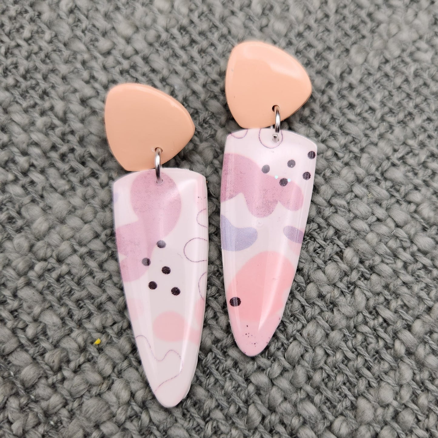 Pink Abstracts | Polymer Clay Earrings