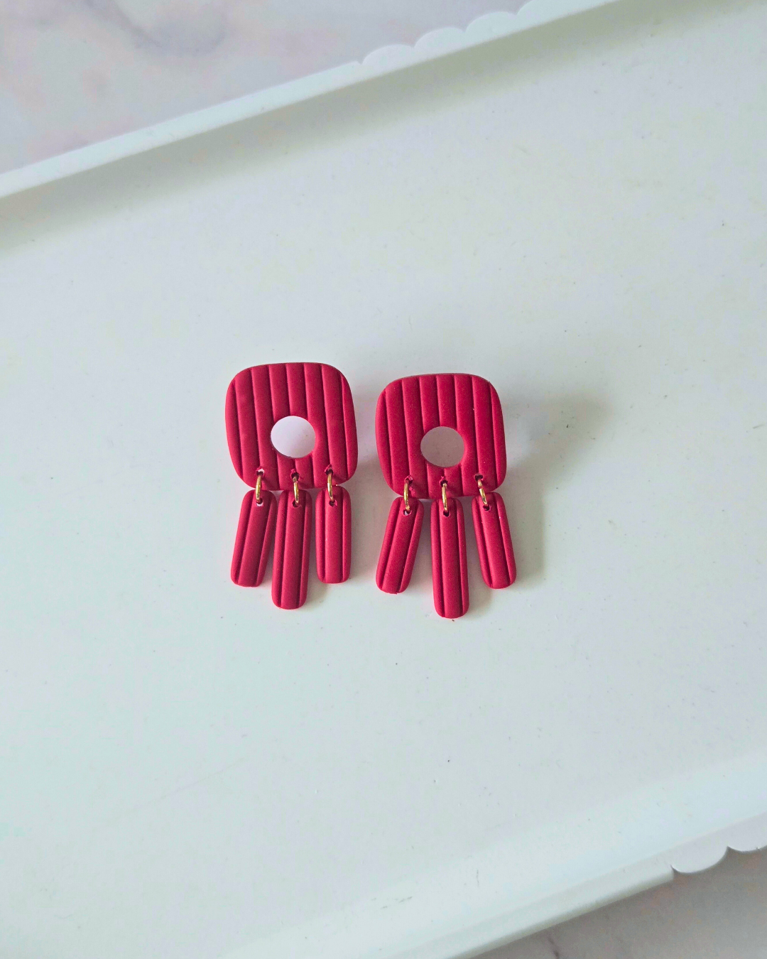 Modern Lines | Polymer Clay Earrings