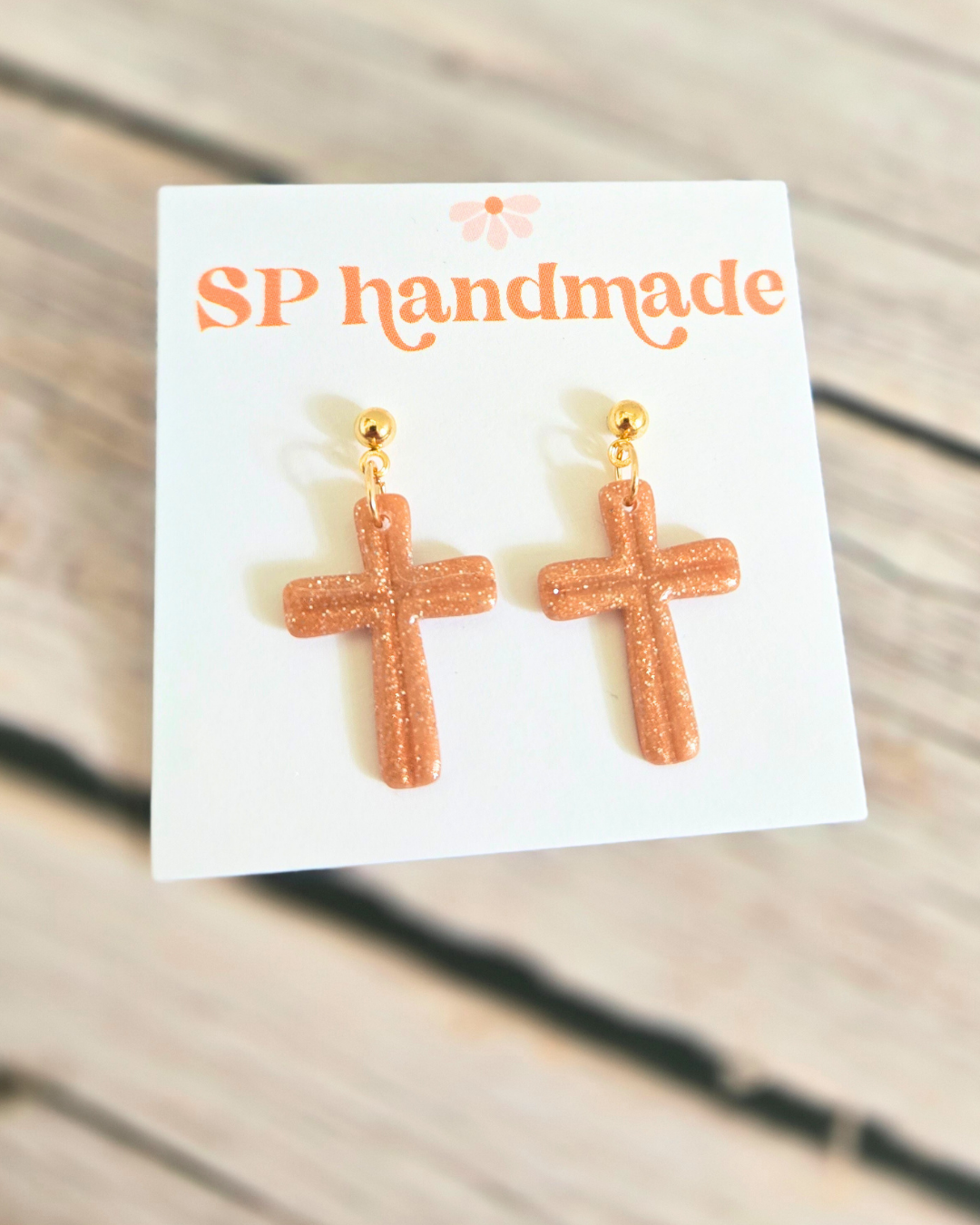 Cross Dangles | Polymer Clay Earrings