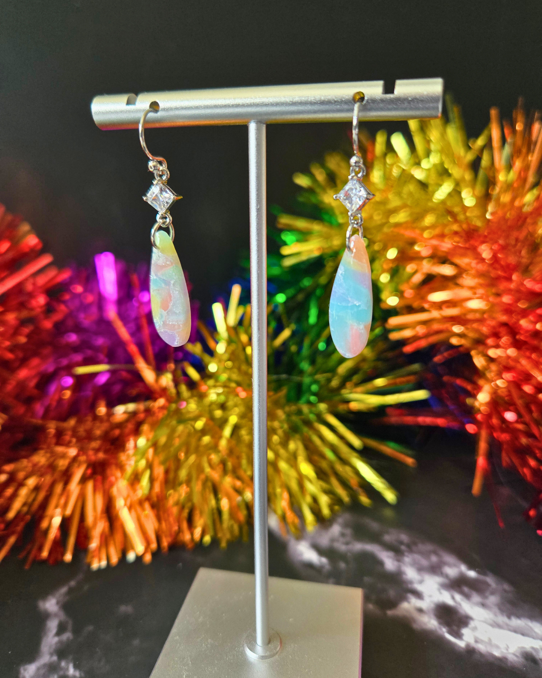 Marble Pride | Polymer Clay Earrings