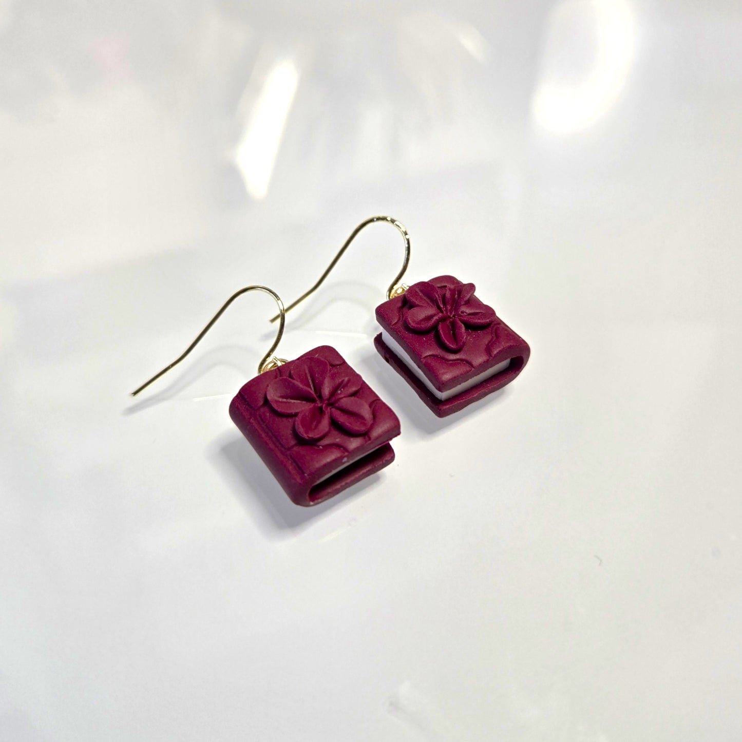 Winter Books | Polymer Clay Earrings