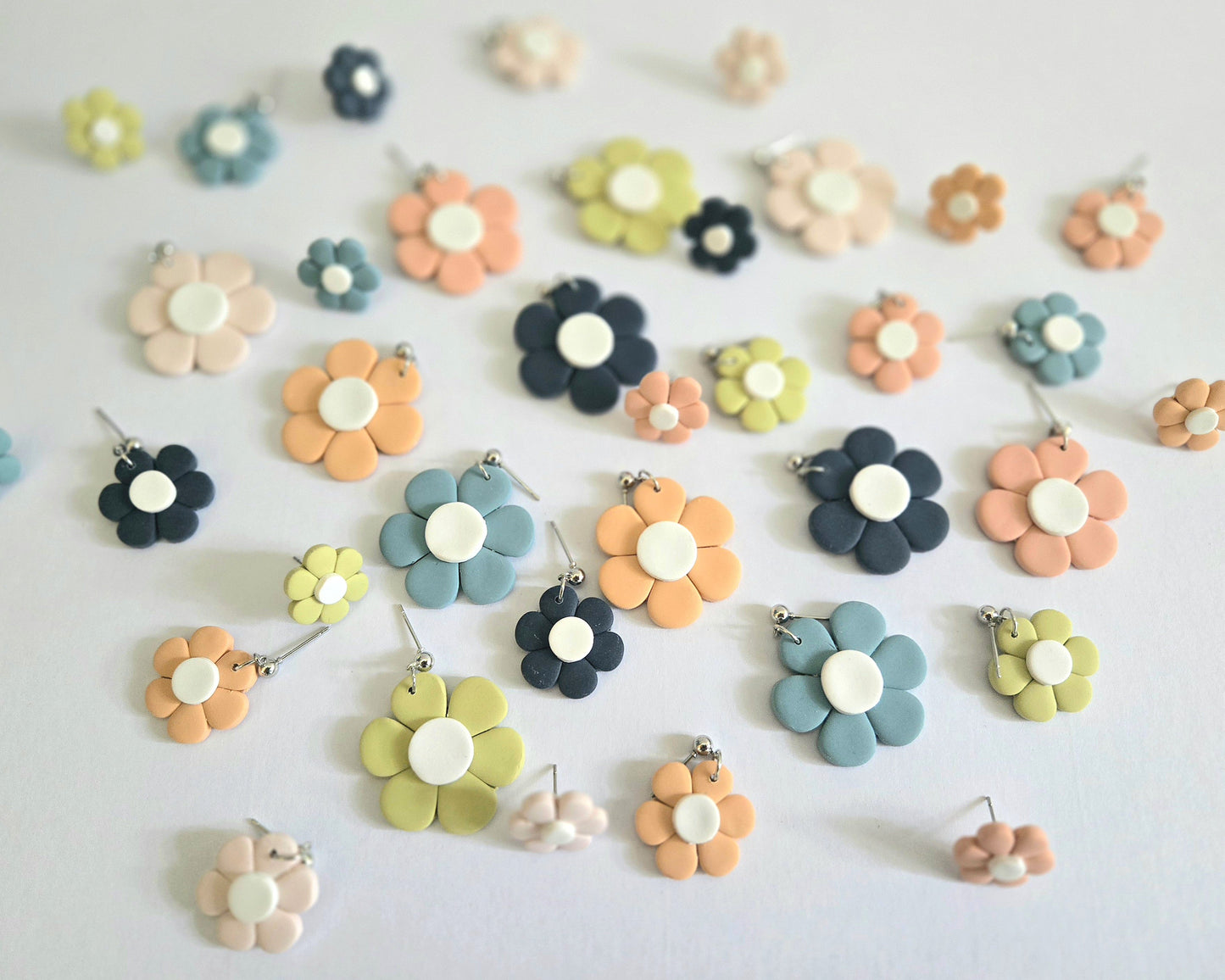 Spring Daisies | Polymer Clay Earrings