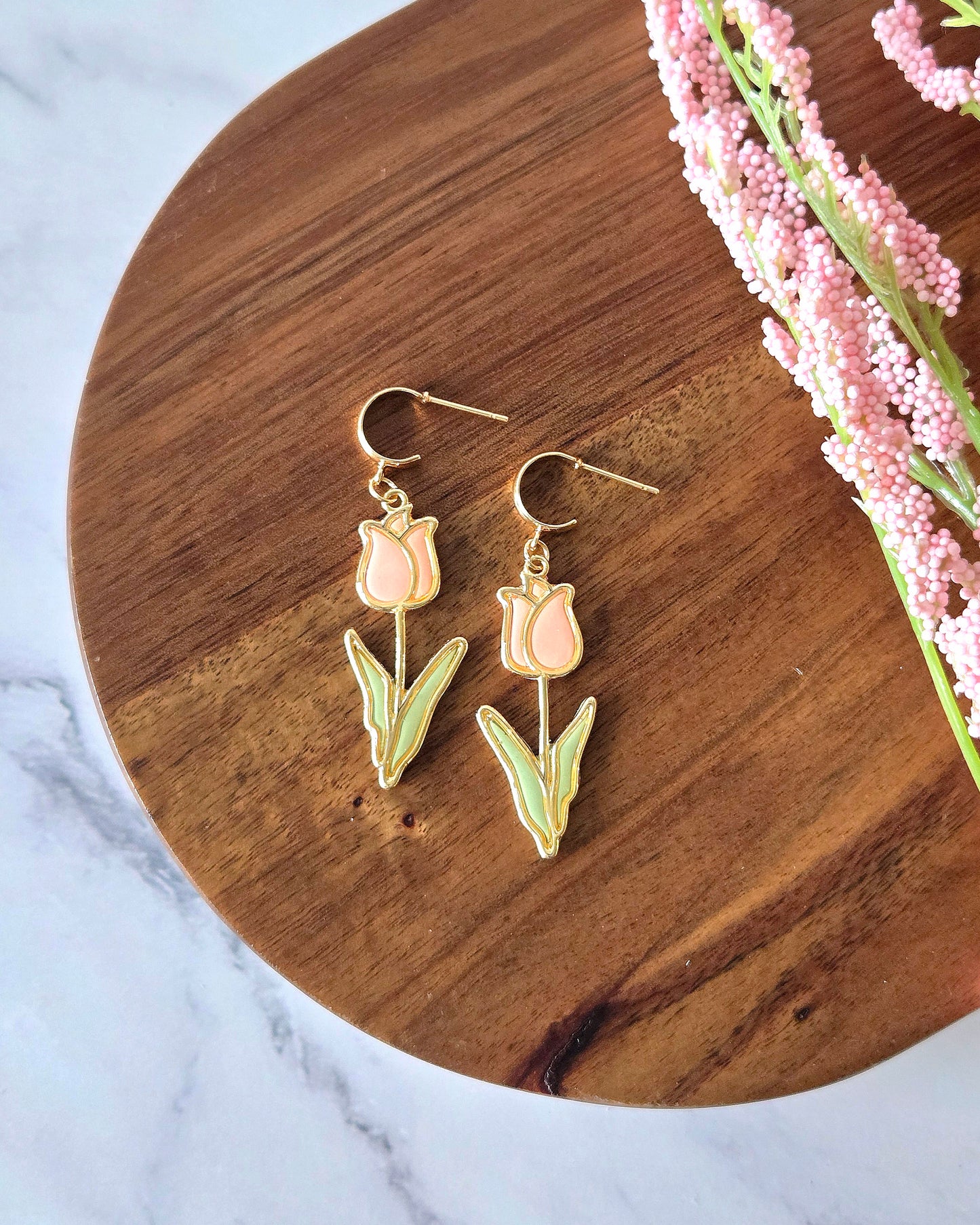 Spring Tulips | Polymer Clay Earrings