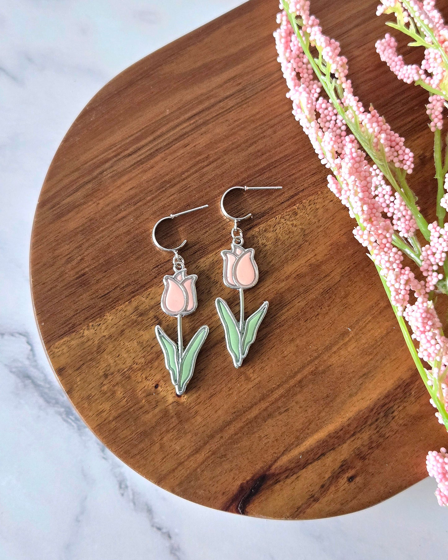 Spring Tulips | Polymer Clay Earrings