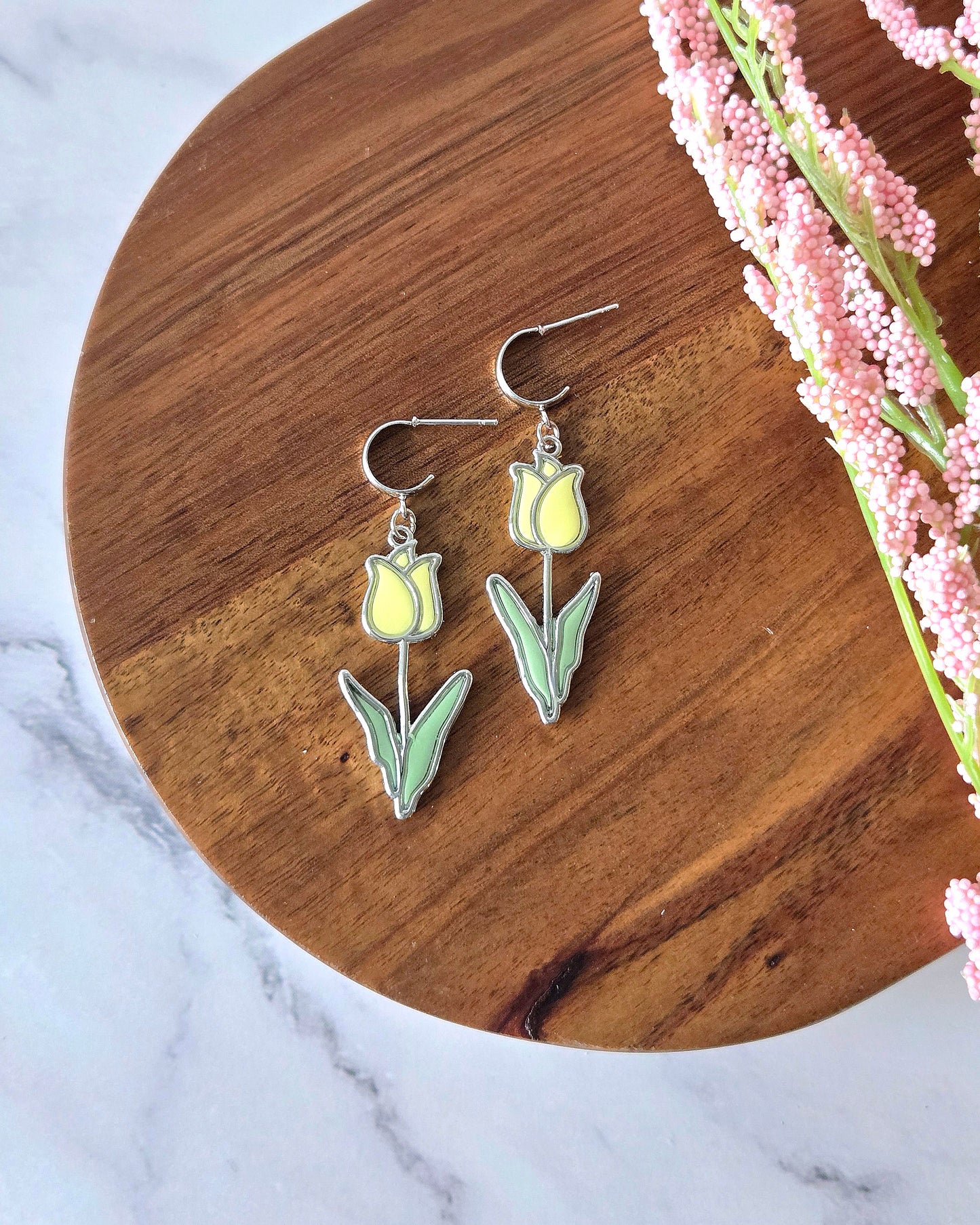 Spring Tulips | Polymer Clay Earrings