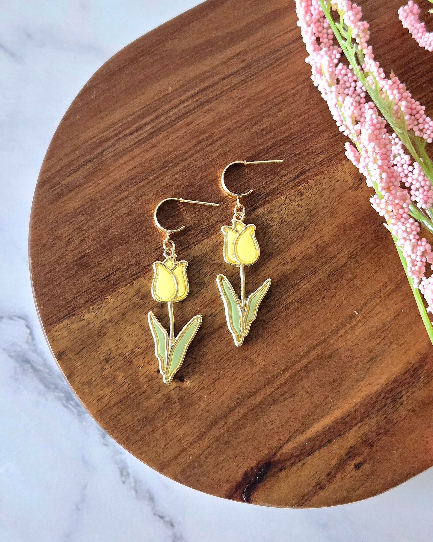 Spring Tulips | Polymer Clay Earrings