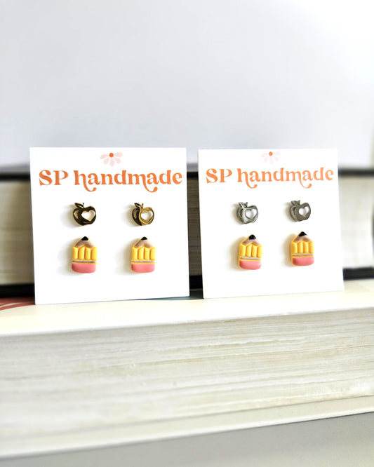 Teacher Stud Pack | Polymer Clay Earrings